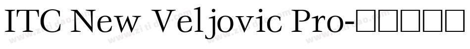 ITC New Veljovic Pro字体转换